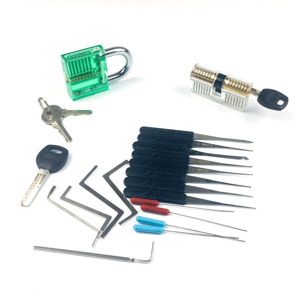 Locksmith Supply Training Set 2pcs Transparent Loc... Grandado