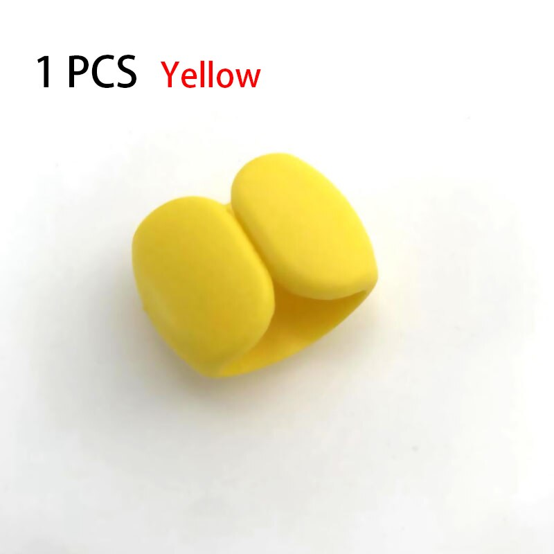 Cable Organizer Data Cable Storage Buckle Protection Rope Card Power Entanglement Headphone Cable collection: 1PCS Yellow