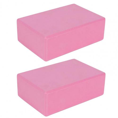 80% heiße yogablöcke (2 stück) aus hochdichtem eva-material, dehnungshilfe 180g trainingsgerät für yoga, pilates und meditation: Rosa