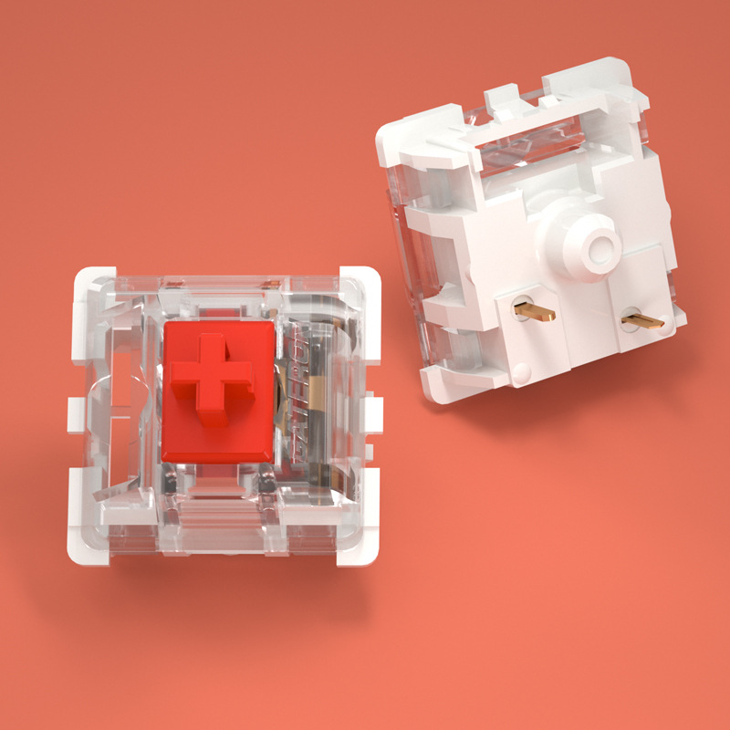 Gateron Switches Mechanical Keyboard KS-9 3 Pin Red Brown Blue Green White RGB Silent Clicky Linear Tactile Compatible Cherry MX: XS（old） / Red