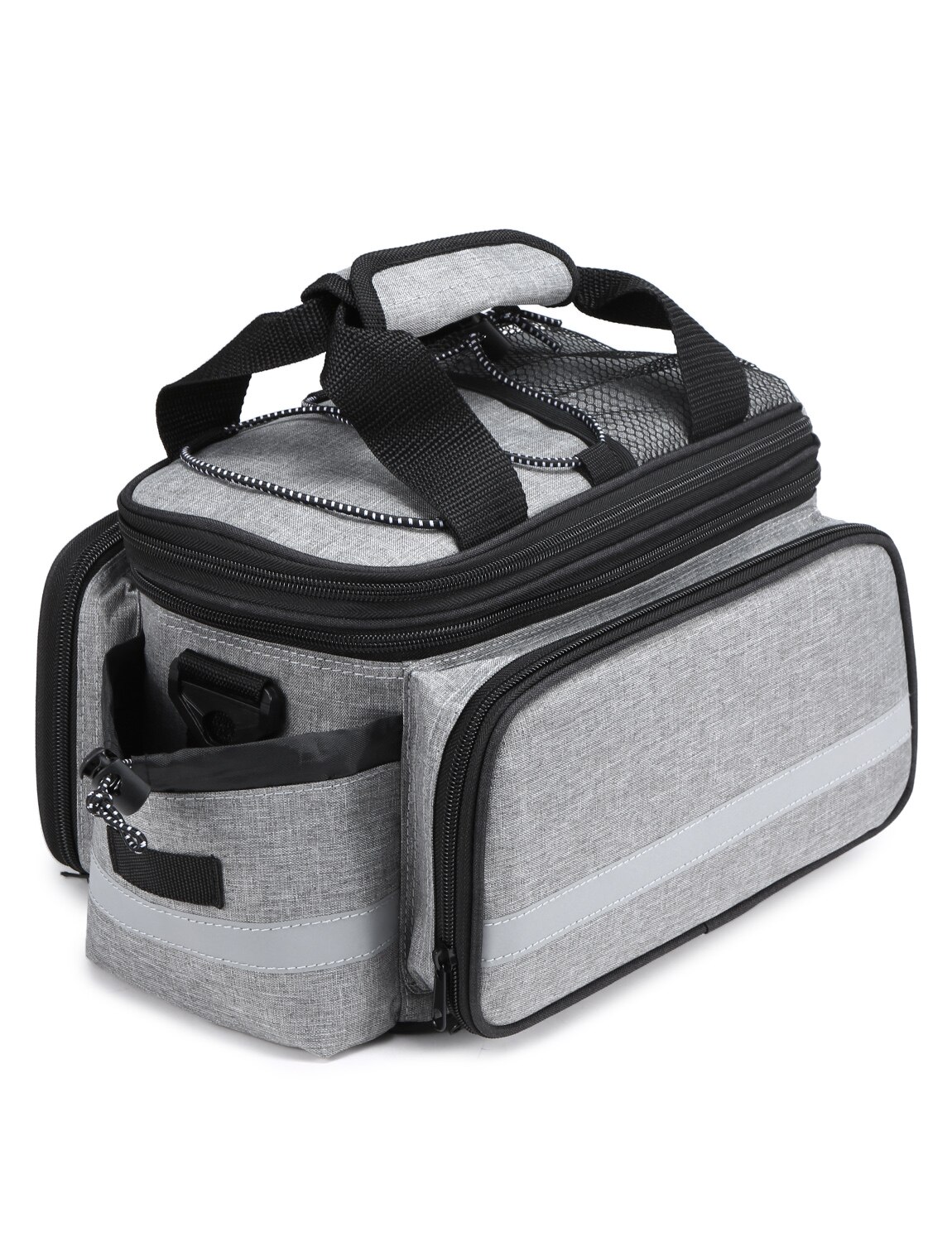 Lixada Fiets Rear Seat Bag 13L Waterdicht Cycling Bike Rack Seat Bag Reartrunk Fietstas Achterbank Tas Handtas Schoudertassen: Grey  Style 2