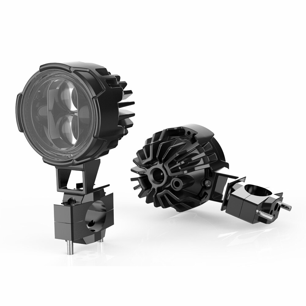 Universal Motorcycle LED Headlight Projector Lens ATV Scooter Driving Light DRL For Cafe Racer Light Auxiliary Spotlight Lamp.