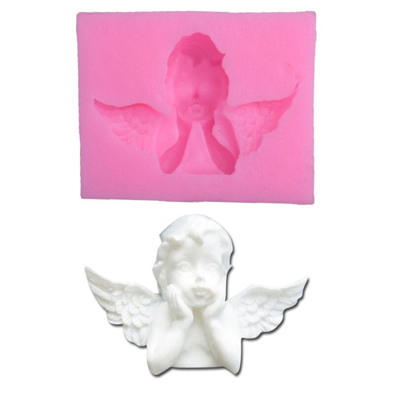 1 Pc Diy 3D Siliconen Kleine Engel Cupido Fondant Mold Cake Mallen Taart Decoratie Gereedschappen Chocolade Gumpaste Mold Bakvorm