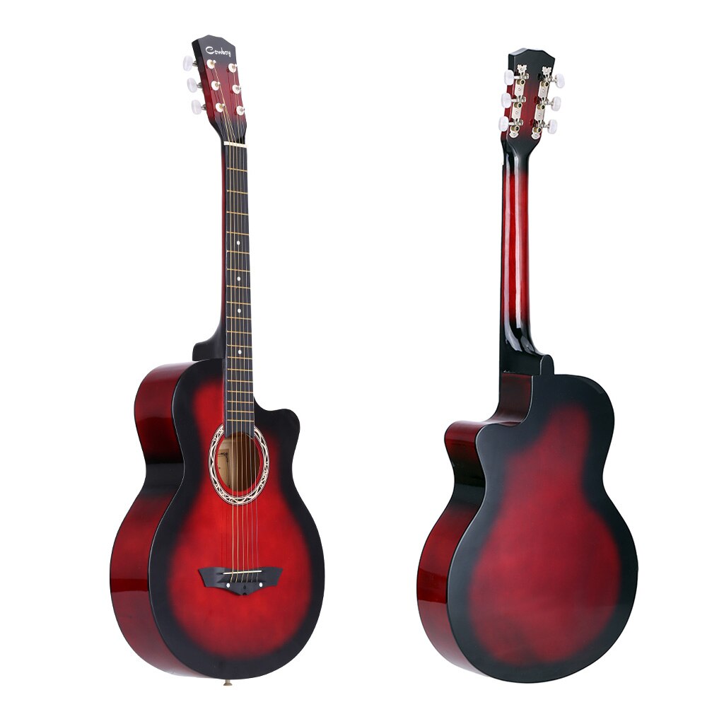 38 "Akoestische Folk Gitaar 6-String Basswood Gitaar Mahonie Toets Voor Beginners Studenten Akoestische Guitarra Gitaar