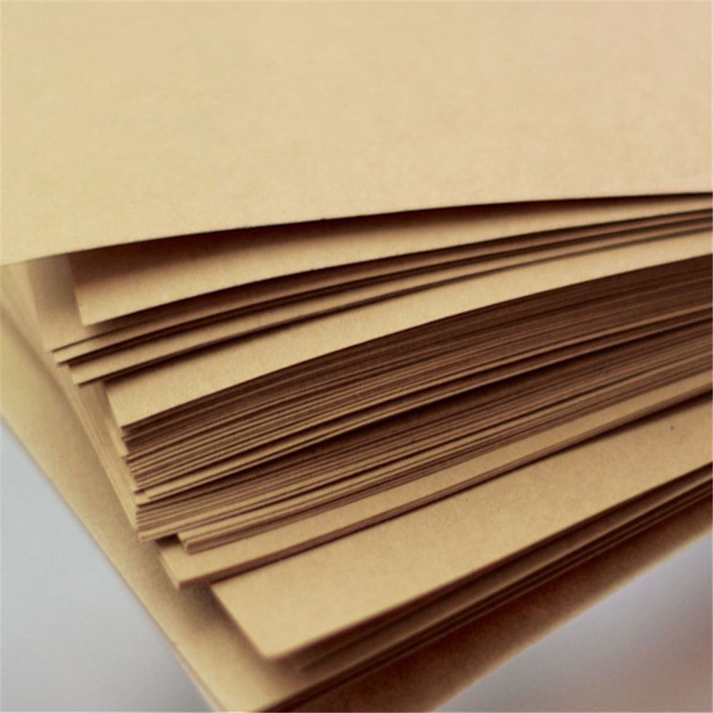 50 Pcs/set Blank Letterhead Nostalgic Retro Kraft Paper Stationery Printing Thick Letter Paper A4 / A5 / B5 Size Horizontal Line