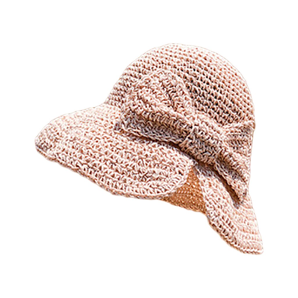 Sombrero De sol De las mujeres De verano De las señoras Floppy playa protector solar ciclismo ajustable gorro sombrero De paja Kapelusz Sombreros De Mujer Шапка Женская #30: F
