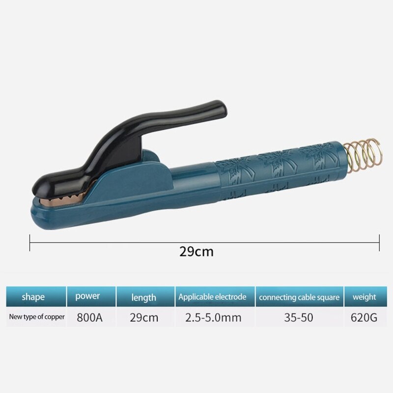 Support D'électrode De Soudage, Pince De Soudage En Cuivre Isolee Support Electrode 300a Pour Machine A Souder Bleu 99377314
