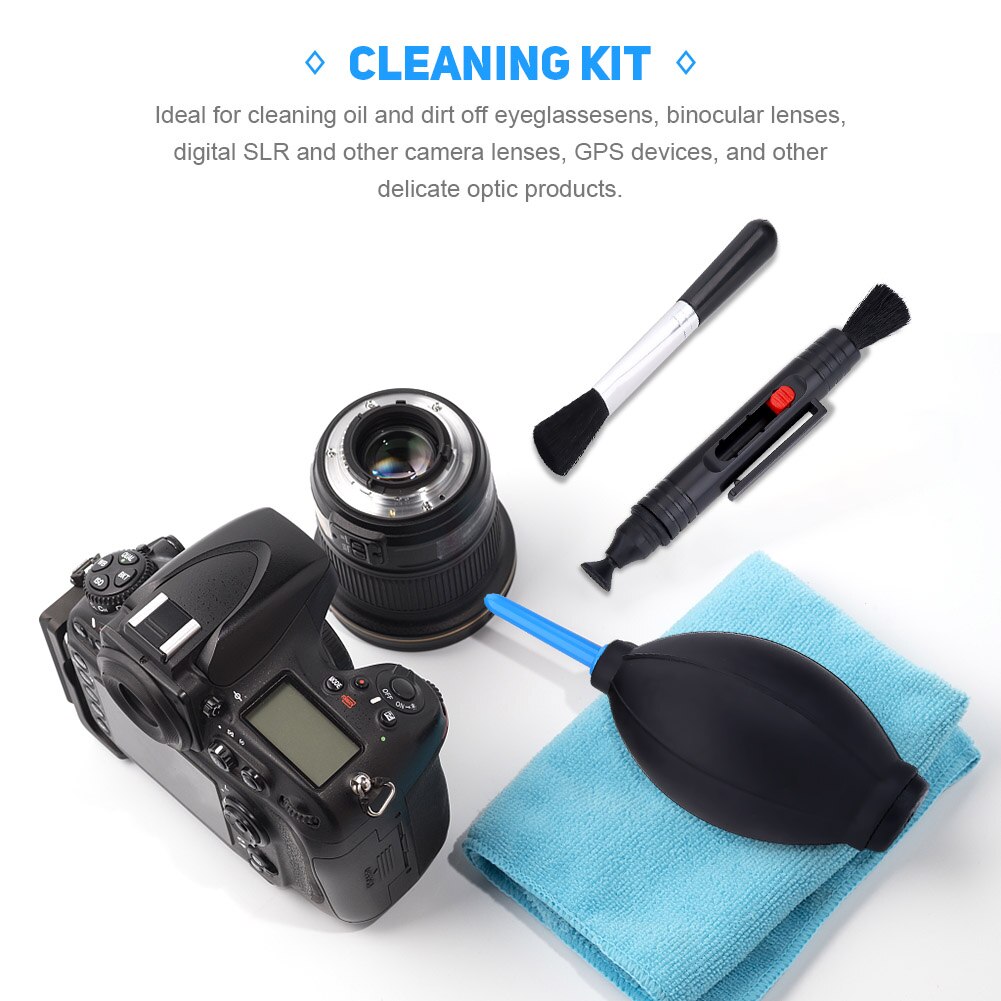 7In1 caméra lentille outil de nettoyage lentille brosse Portable nettoyant Kit avec niveau de chaussure chaude pour accessoires de photographie