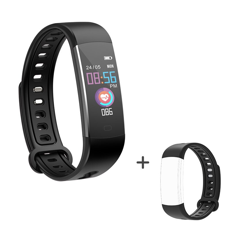 BingoFit Bambini Bracciali E Braccialetti Smart Con WeChat di Autenticazione Fitbits Con misuratore di Pressione sanguigna Orologi Sportivi Per Il Fitness Tracker Intelligente Fasce: 803 Black-Black