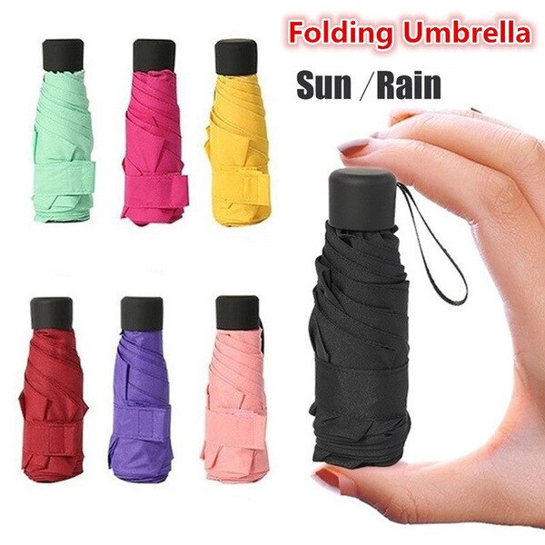 Mini Pocket Paraplu Ultra Licht Regen Opvouwbare Paraplu 180G Creatieve Waterdicht En Uv-bestendig Paraplu Mannen En Vrouwen 'S