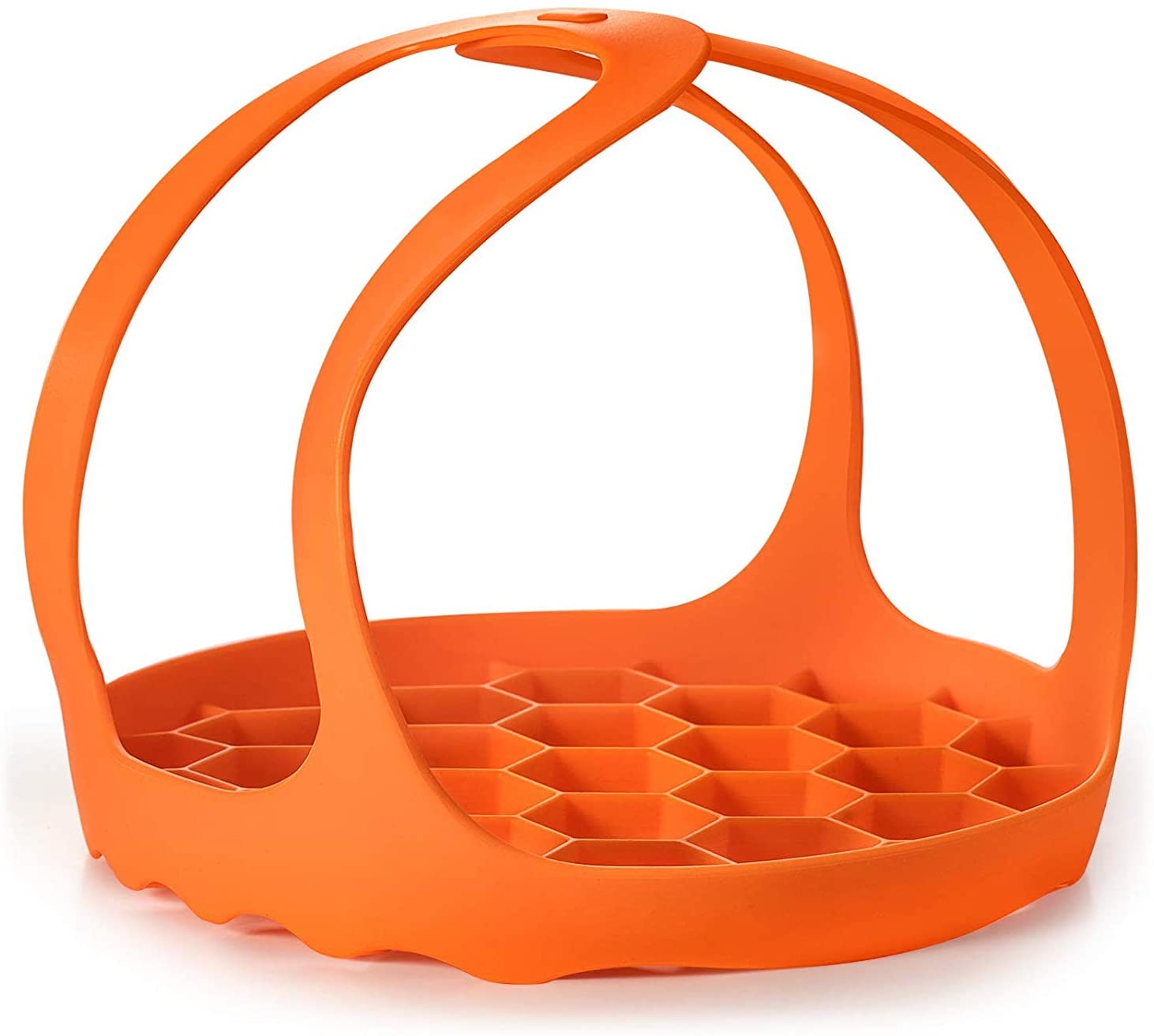 Pressure Cooker Sling Silicone Egg Rack Anti-scalding Steamer Rack Trivet Bakeware Lifter Compatible with 6/8 Qt Instant Pot: Orange
