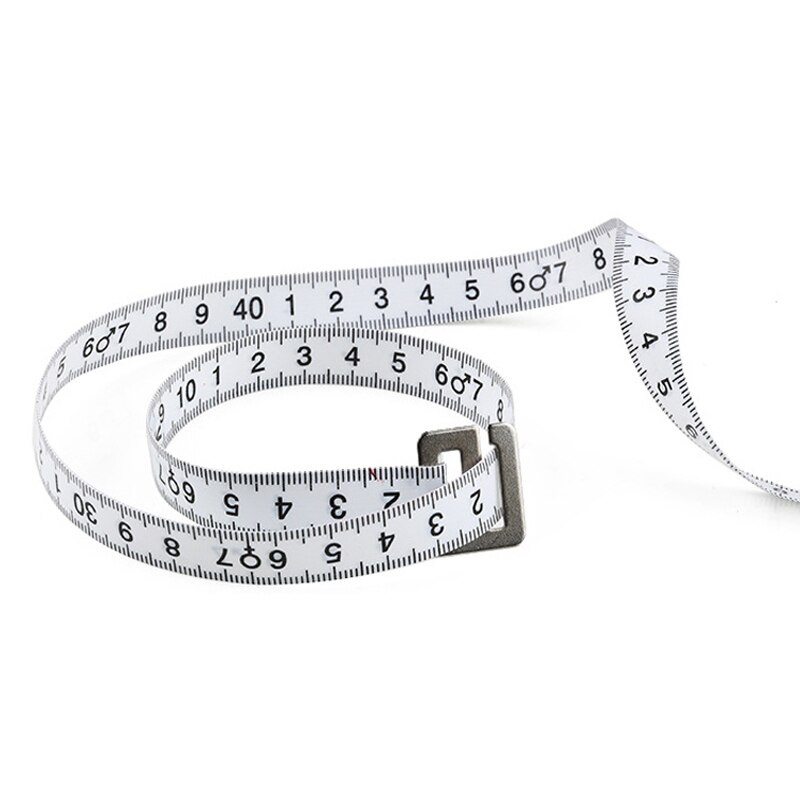 Kroppsuttrekkbart målebånd & kalkulator til diett vekttap hvit 72.5*23mm 1 stk