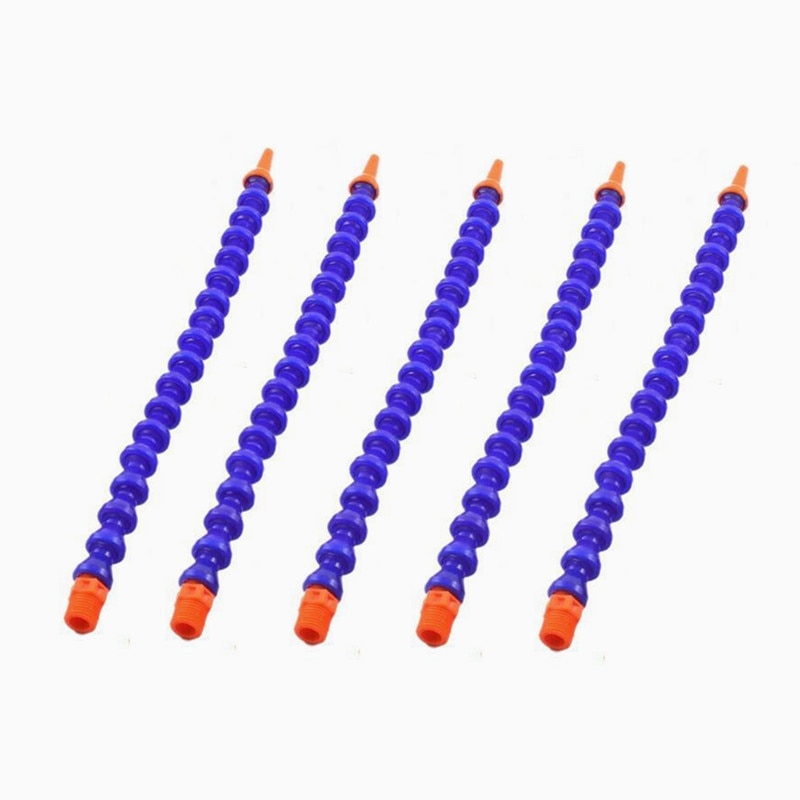 5Pcs Tookie Plastic Olie Water Slang Cnc Schakelaar 30Cm 1/4 Ronde Nozzle Flexibele Koelvloeistof Pipe