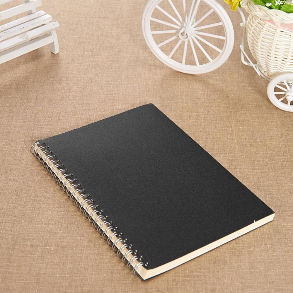 A5 B5 Spiraal boek spoel Notebook Te Doen Gevoerd DOT Blank Grid Papier Journal Dagboek Schetsboek Voor Schoolbenodigdheden briefpapier winkel: Black / B5