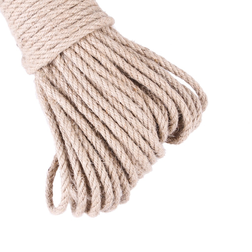 Corda di sisal albero di gatto tiragraffi fai-da-te giocattolo gatto arrampicata telaio di ricambio corda gambe da scrivania corda per legare per gatto affilare artiglio