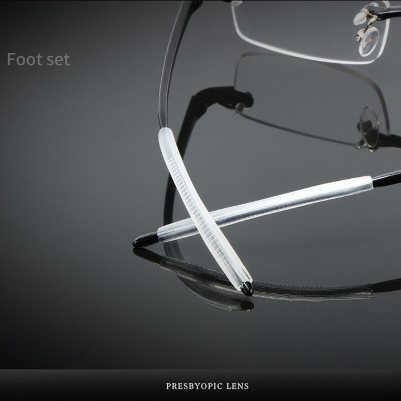 Frameless Blue Light Blocking Reading Glasses Men Women Rimless Hyperopia Eyeglasses Diopter +1.0 +1.5 +2.0 +2.5 +3.0