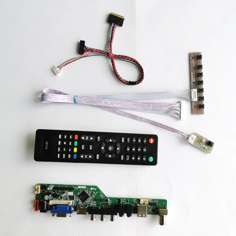 For LTN156AT22/LTN156AT24 notebook PC LVDS 40Pin 15.6" 1366*768 Audio USB HDMI VGA RF WLED display controller drive card DIY kit