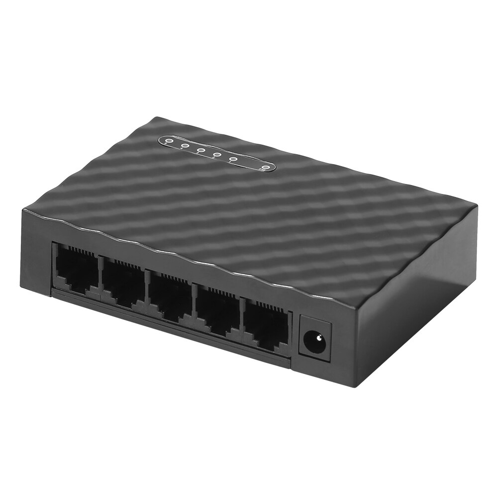 5 Port Gigabit Switch 10/100/1000Mbps RJ45 Desktop Ethernet Network Switch Hub Met Power Adapter Voor eu/Us Homedormitory: US