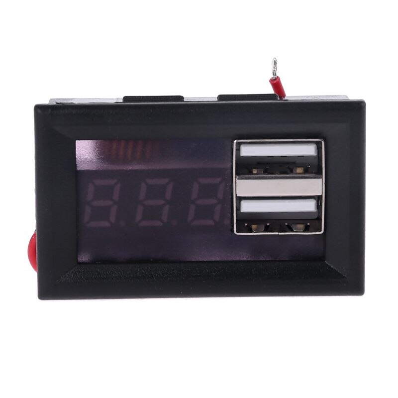 12V Batterie Kapazität Anzeige Spannung Messgerät Energie Meter mit QC 2,0 3,0 Schnell Ladung USB Ausgang