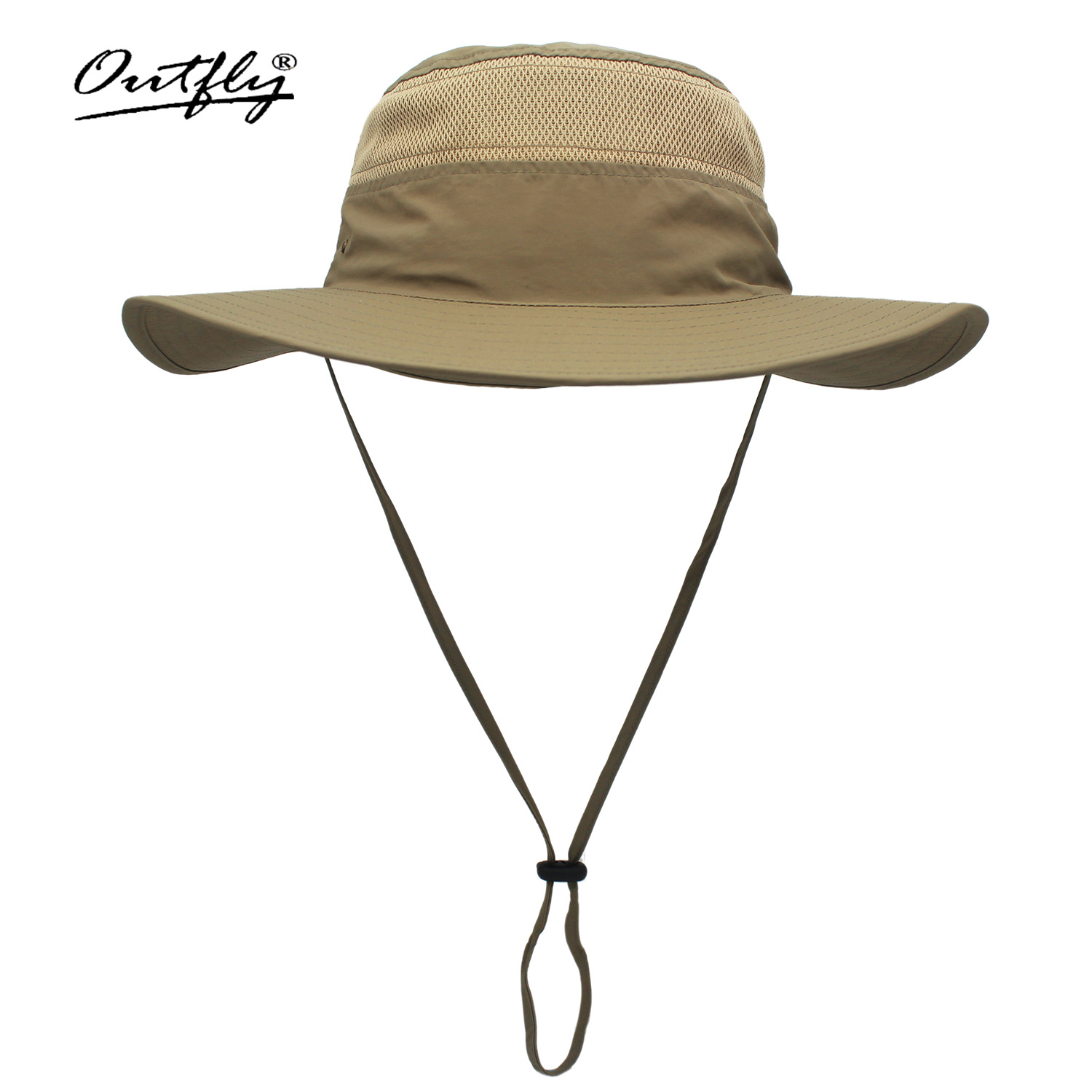 Hoeden Voor Emmerhoed Dames Heren Visser Zonnebrandcrème Zonnehoed Panama Hoed Vissen Ademend Net Sneldrogende Grote Hoed: YELLOW