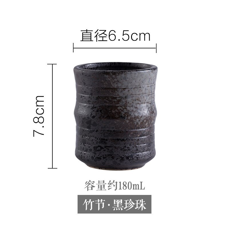 Japansk keramik kop hjemmelavet kop retro lille vinglas sake kop blomst te kop stentøj lille kop kaffekop: D