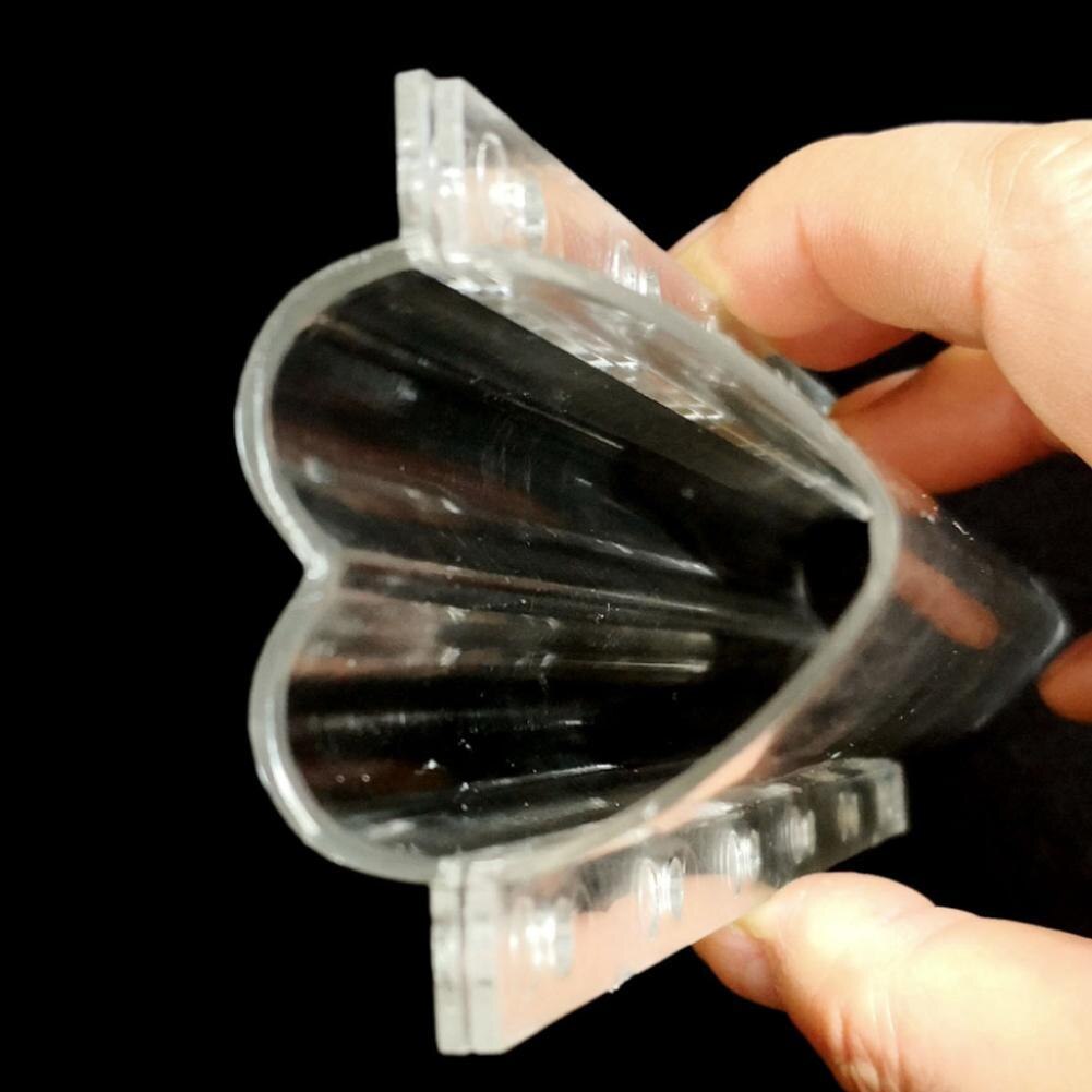 Molde para crecimiento de pepino en forma de corazón, plástico, jardín de cinco puntas, moldes transparentes para cultivo de frutas y verduras, Estrella M9A5