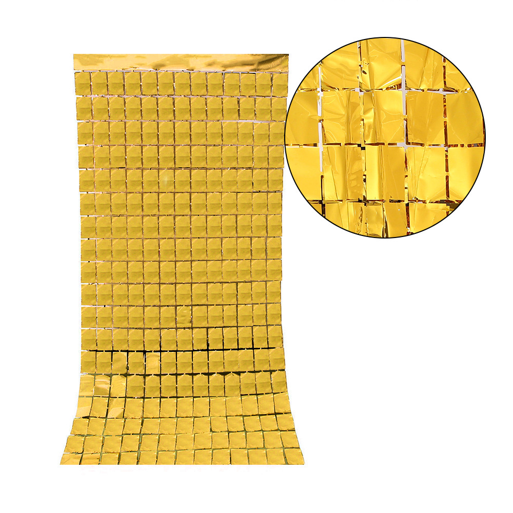 1 x 2m fest bakgrunn gardin paljett bakteppe til bryllup dekor baby dusj måke paljett vegg glitter bursdag folie gardin