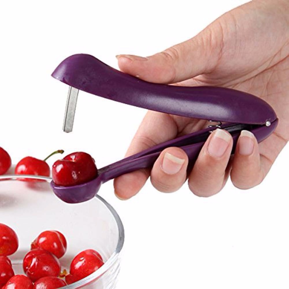5 '' kirsebærfrugt køkken pitter remover oliven corer fjern pit værktøj frø gadge frugt og grøntsagsværktøj kirsebær pitter
