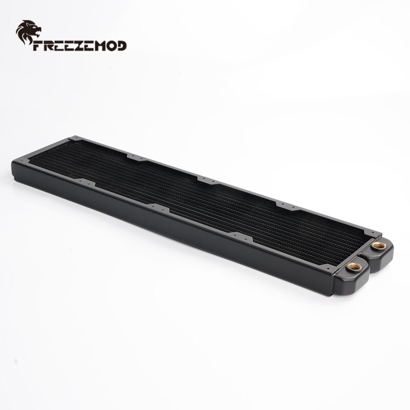 FREEZEMOD 27mm Thick Copper Single Row Radiator Computer Water Cooling Liquid Heat Exchanger For 12cm Fans 120/240/360/480MM