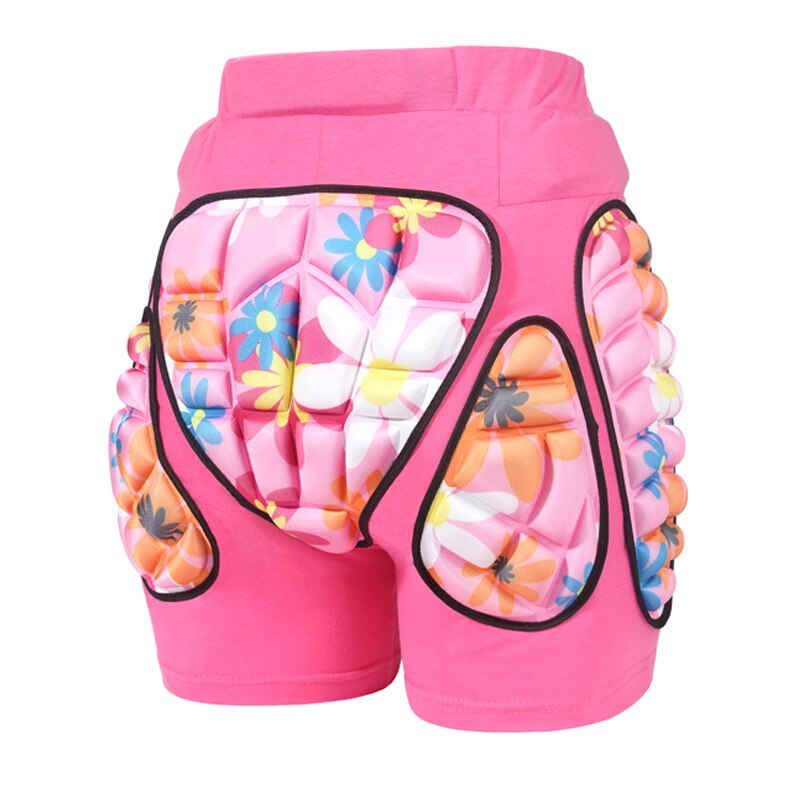 Børn 3d hoftebeskyttende korte bukser numsebeskyttelsesbukser anti-fald til skiløb og t8