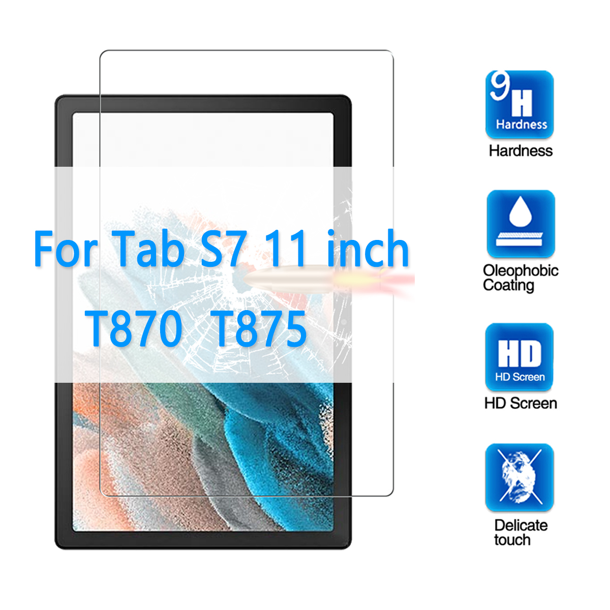 Gehard Glas Voor Samsung Galaxy Tab A7 Lite 8.7 Een 8.4 A8 10.5 Tablet Screen Protector Voor Galaxy tab S6 Lite S5E A6: For Tab S7 11inch