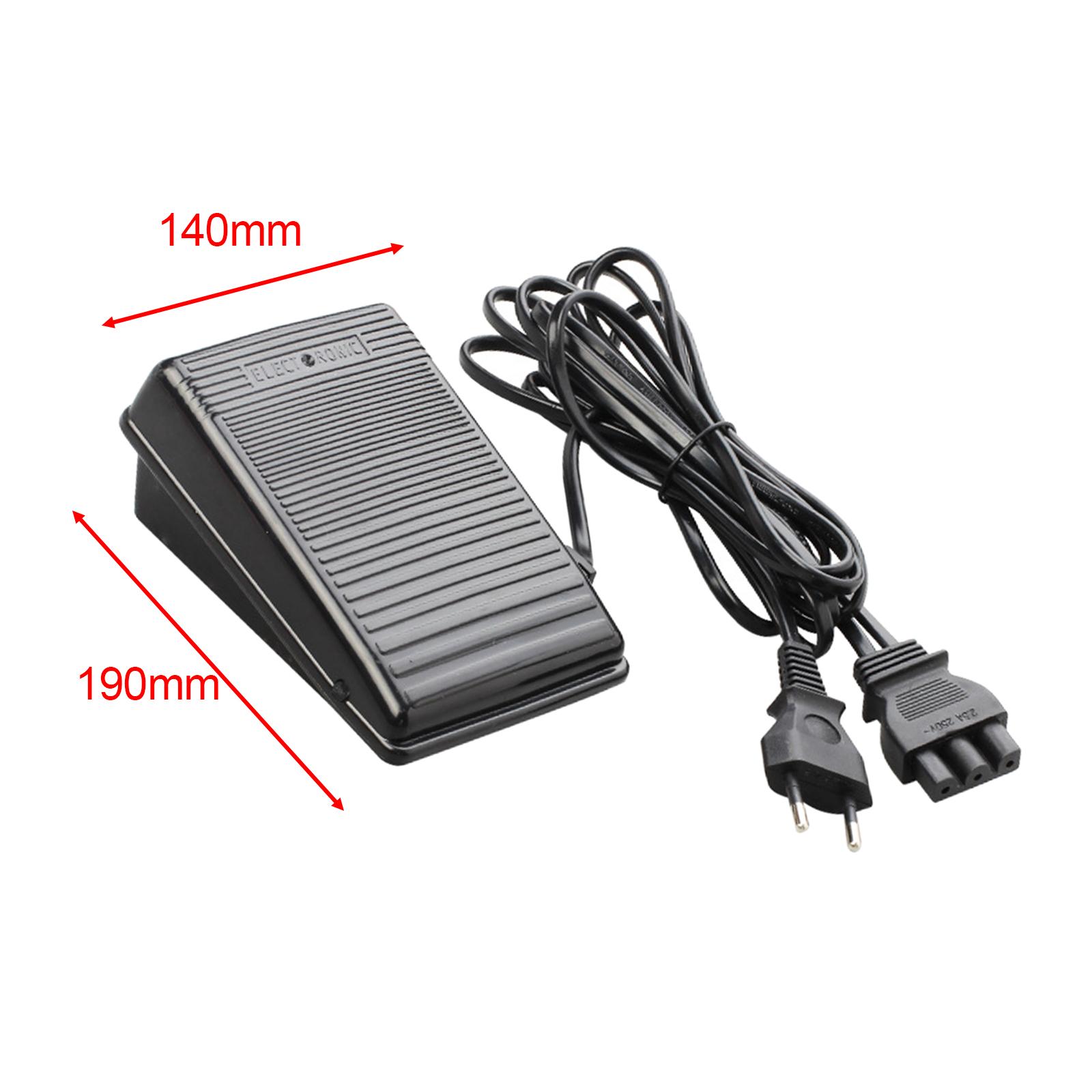 Sewing Machine Foot Pedal Power Cord 220V Repair Foot Operated Control Pedal