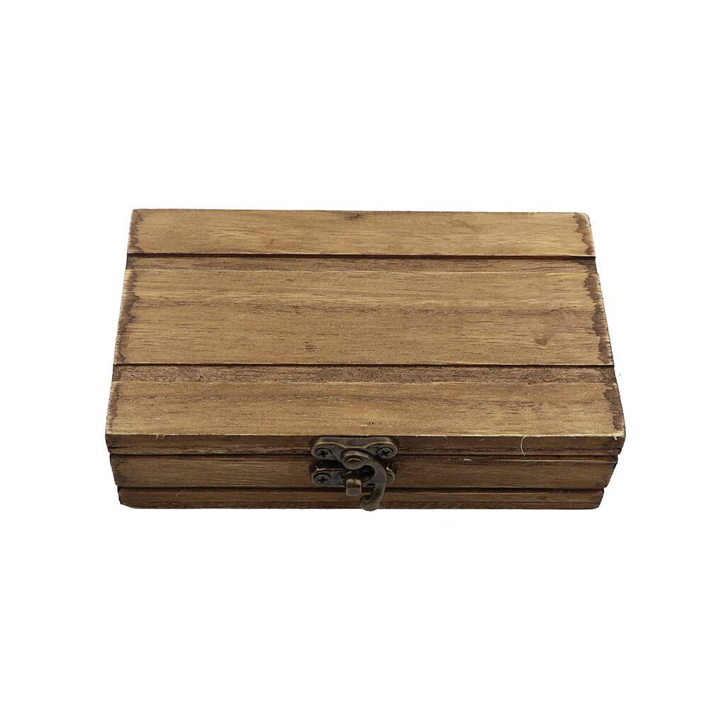 Træ / papir kasser to størrelse kasse ægte træ vintage butterfly hankie slips sæt boks klassisk sort hård karton pakning kasse