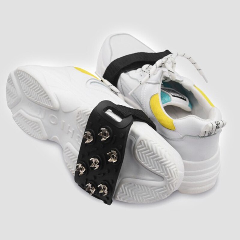 1 paar 7 Zahn Anti-Schleudern Eis Greifer Spitze Winter Klettern Anti-Unterhose Schnee Spikes Griffe Stollen Über schuhe Deckt