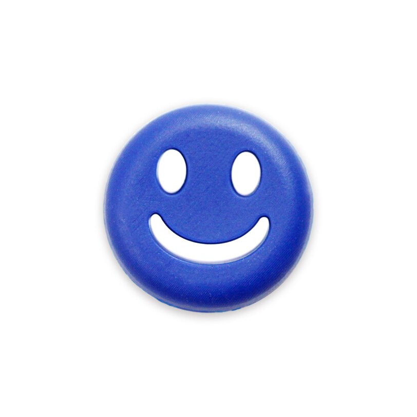 6 Stk/partij Fangcan Silicone Tennis Vibratie Demper Schokabsorptie Leuke Gezichtsuitdrukking Tennis Racket Dampener: Blue Smily 6 pc