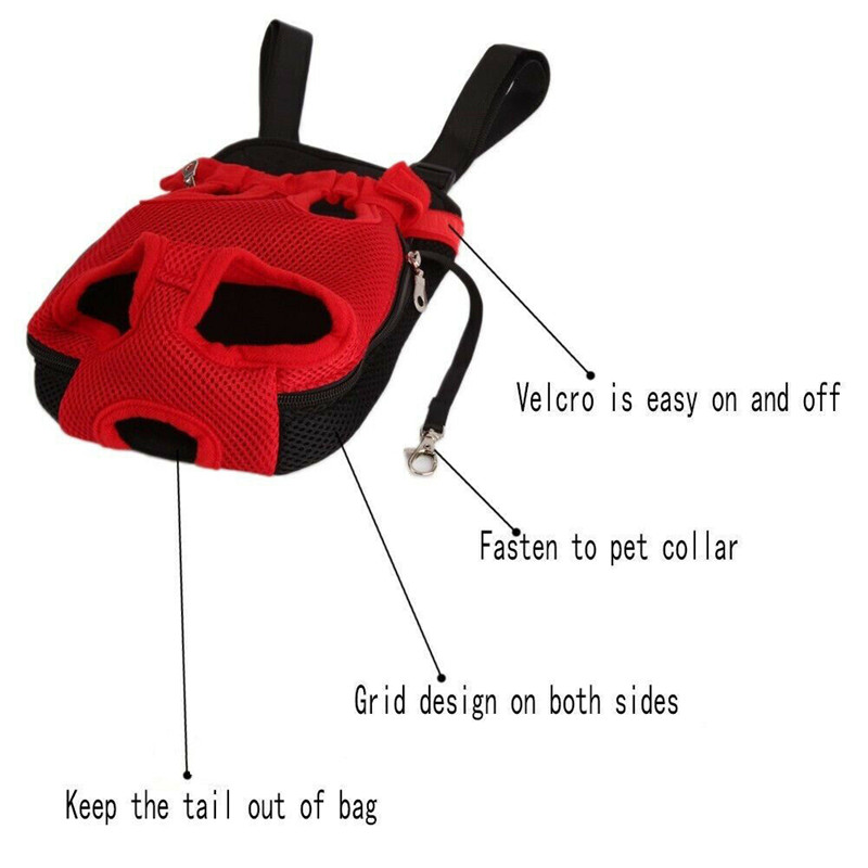 Legs Out Front Pet Dog Cat Carrier Hands-Free Adjustable Backpack Travel Bag Small Medium Puppy Doggie Kitty Cat Outdoor Use
