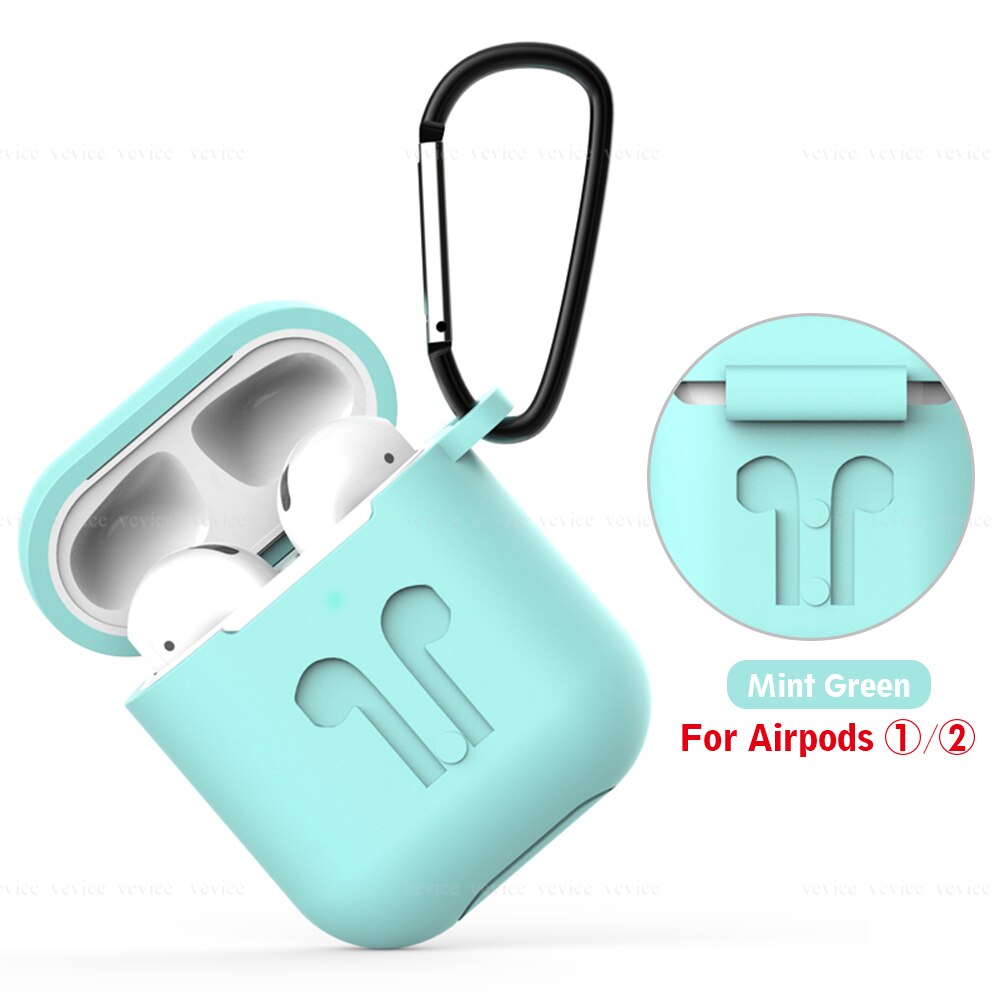 Soft Silicone Cases for Airpods 2nd 1st Protective Earphone Cover Case for Apple airpods2 Air pods 2 1 Shockproof Sleeve Pouch: 03