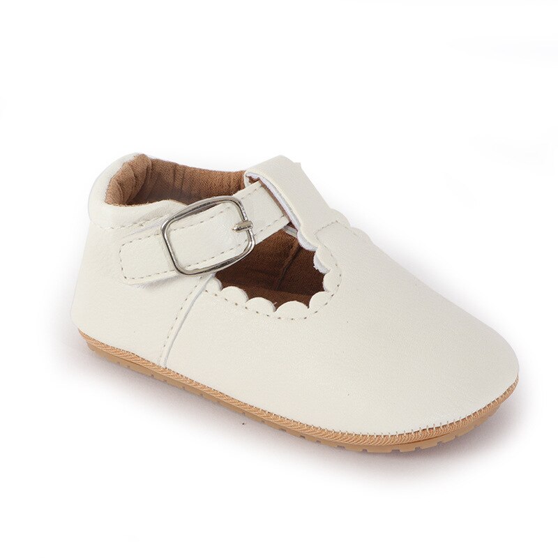 Spring and Autumn 0-1 Year Old Baby Toddler Shoes Casual Princess Shoes Baby Princess Shoes Rubber Sole Baby Shoes Toddler Shoes: White / 13CM(12-18M)