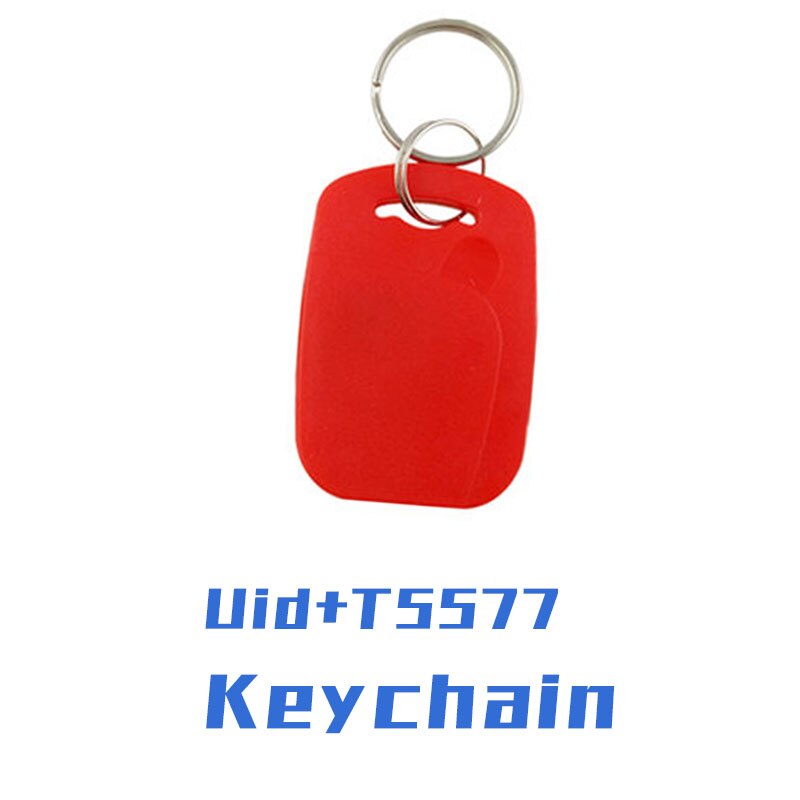 50 Pcs Rfid Smart Nfc Chip Card Uid 5577 Dual Frequentie Sleutelhanger 125 Khz EM4305 13.56 Mhz Kan Kopiëren Wissen de Toegang Kaart Herhaaldelijk: 20PCS-red