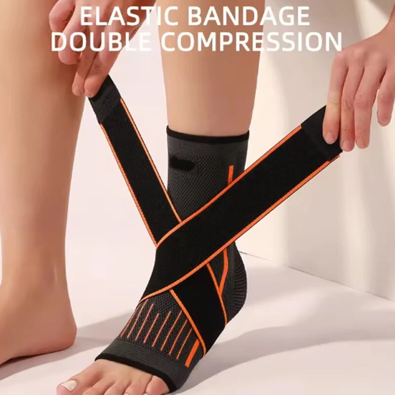 Verstellbare Kompressions-Knöchelstütze für Männer und Frauen, Laufen, Wandern, Basketball, Knöchelbandage, Sportschutz