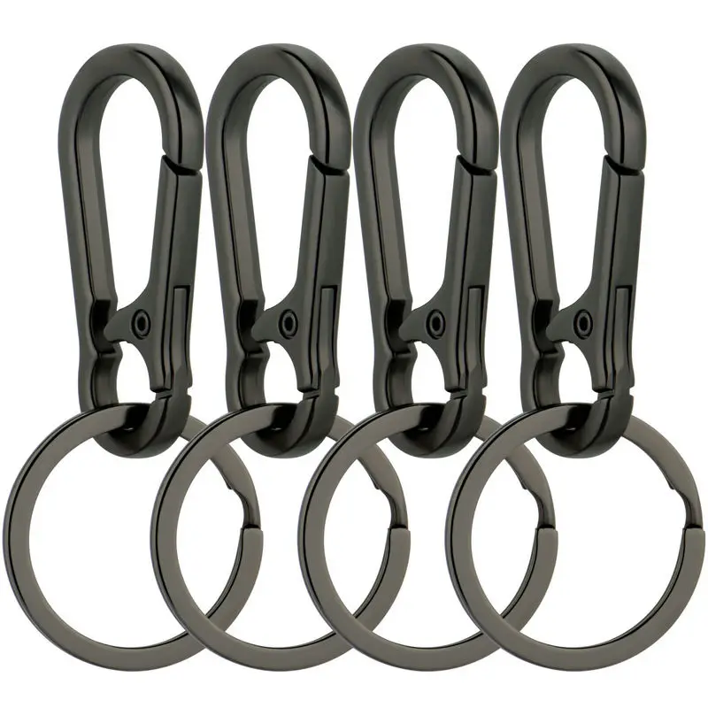 Metal Carabiner Clip Keychain Carabiner Shap Keyring Key Chain Ring Clip Holder Organizer for Home Car Keys Key Finder Women Men: SKY BLUE