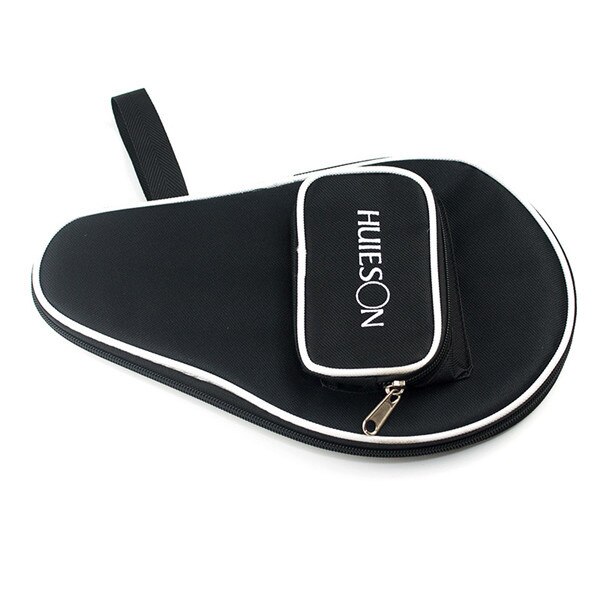Huieson, raqueta de tenis de mesa, bolsa de contenedor con forma de calabaza, funda de tenis de mesa para Paddle Bat, accesorios de tenis de mesa, 1 pieza: Black