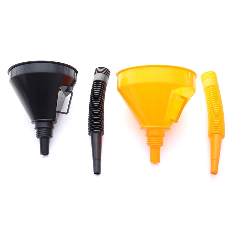 Embudo de filtro para coche, herramienta de reparación, equipo de llenado de aceite con filtro, tubo Flexible para seguridad, accesorios de viaje de emergencia para coche