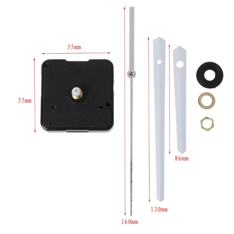 DIY Quartz Clock Movement Mechanism Hands Wall Repair Tools Parts Silent Kit Set