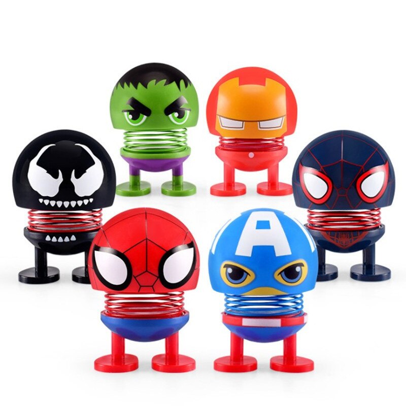 Figuras de cabeza móvil para coche, adornos de coche, decoraciones interiores de automóviles, juguetes de adorno, accesorios de