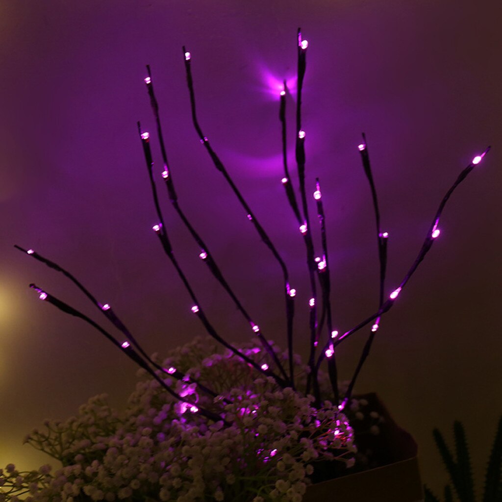 Led Willow Tak Lamp Kerst Vaas Bloemen Lichten 20 Lampen Thuis Party Garden Decor Desktop Bloem Decoratie Lichten Ls #25: Purple 