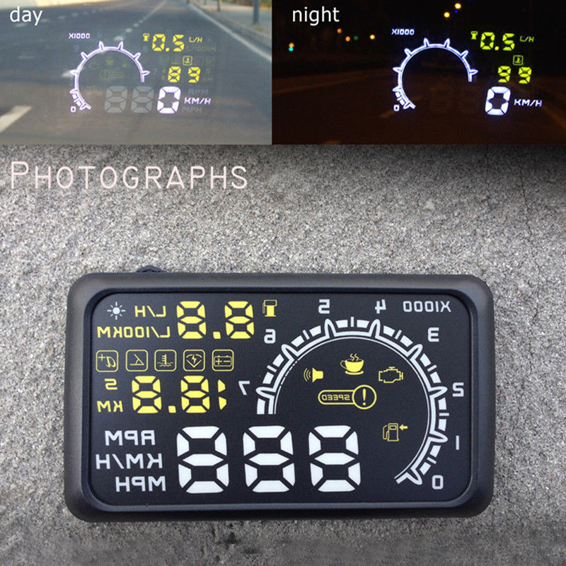 Car HUD Display Car HUD Parameter Display OBD Car Driving Computer Water Temperature Oil Consumption PRM Projector