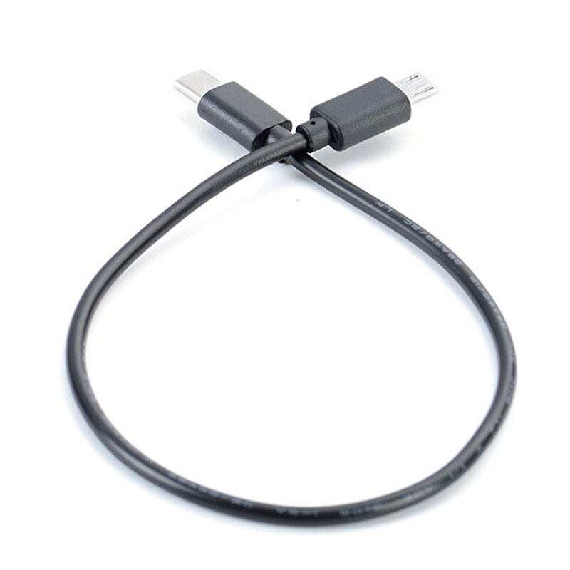 30Cm Type C Male Naar Micro Usb Male Sync Charge Otg Lading USB-C Kabel Cord Adapter