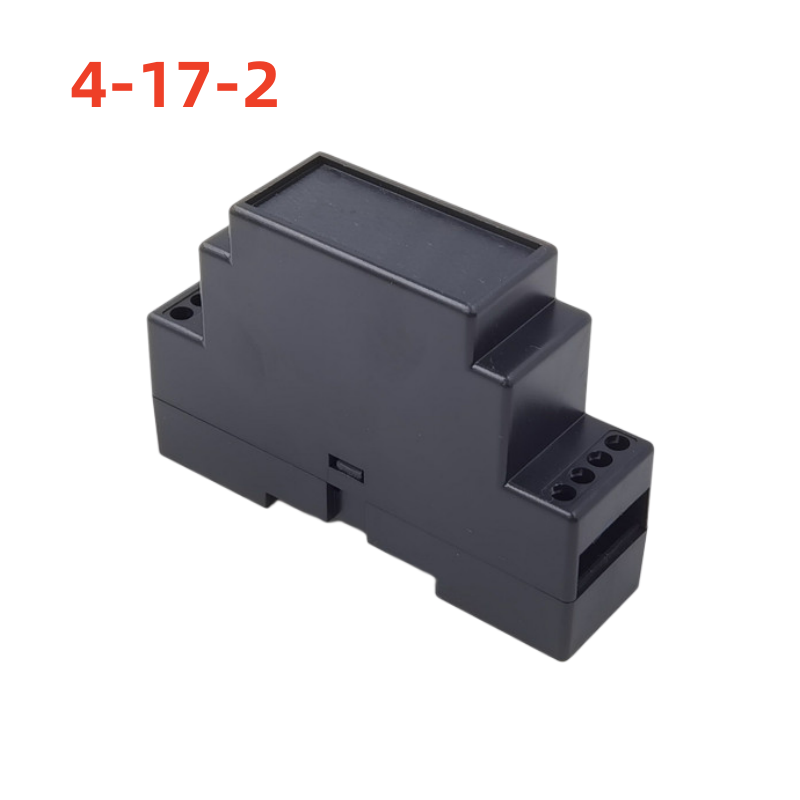 Supply Rail Electrical Shell Safety Barrier Isolation Module Plastic Shell 4-17 : 88X24X59MM ABS Enclosure Case Control Box: black