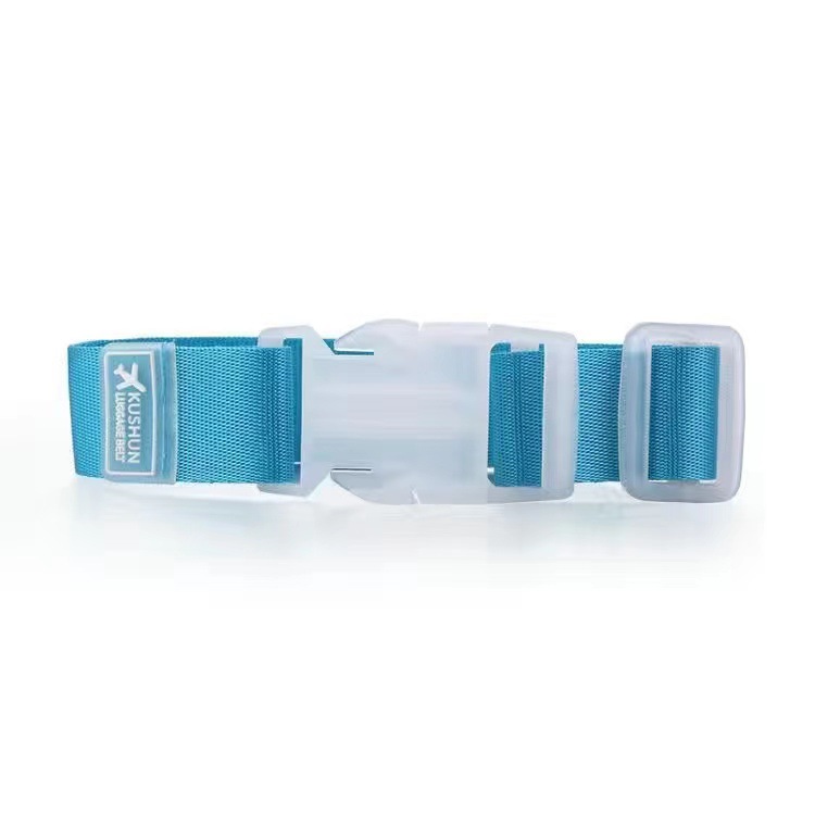 1Pc 27X2.5Cm Verstelbare Nylon Bagageriemen Reisaccessoires Opknoping Gesp Riemen Koffer Tas Riemen Slot Haken: Clear